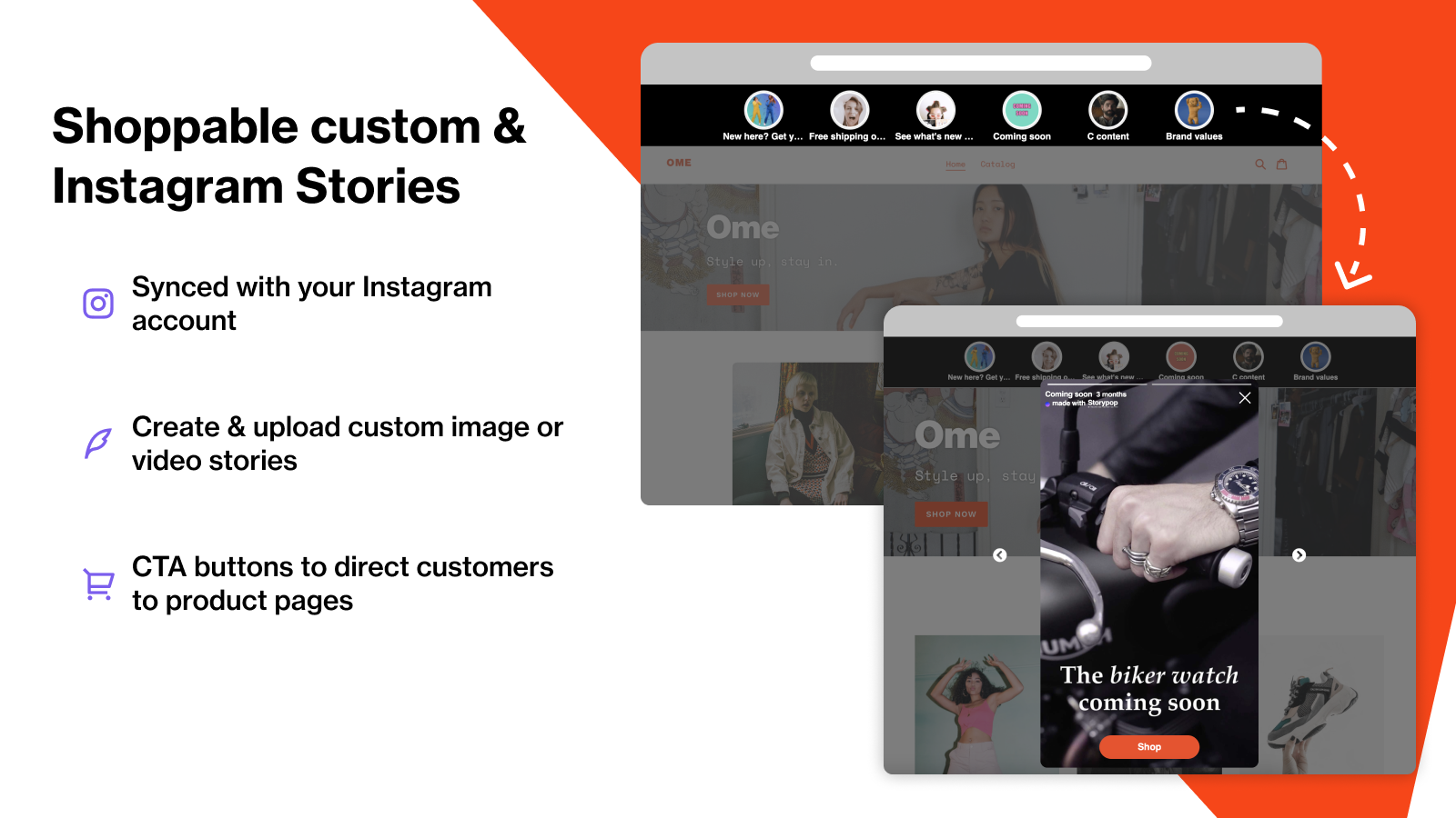 shoppable instagram stories for shopify
