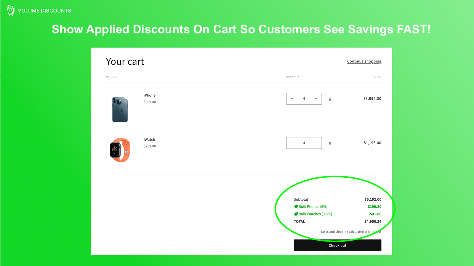 Show Applied Discounts On Cart So Customers See Savings Fast!