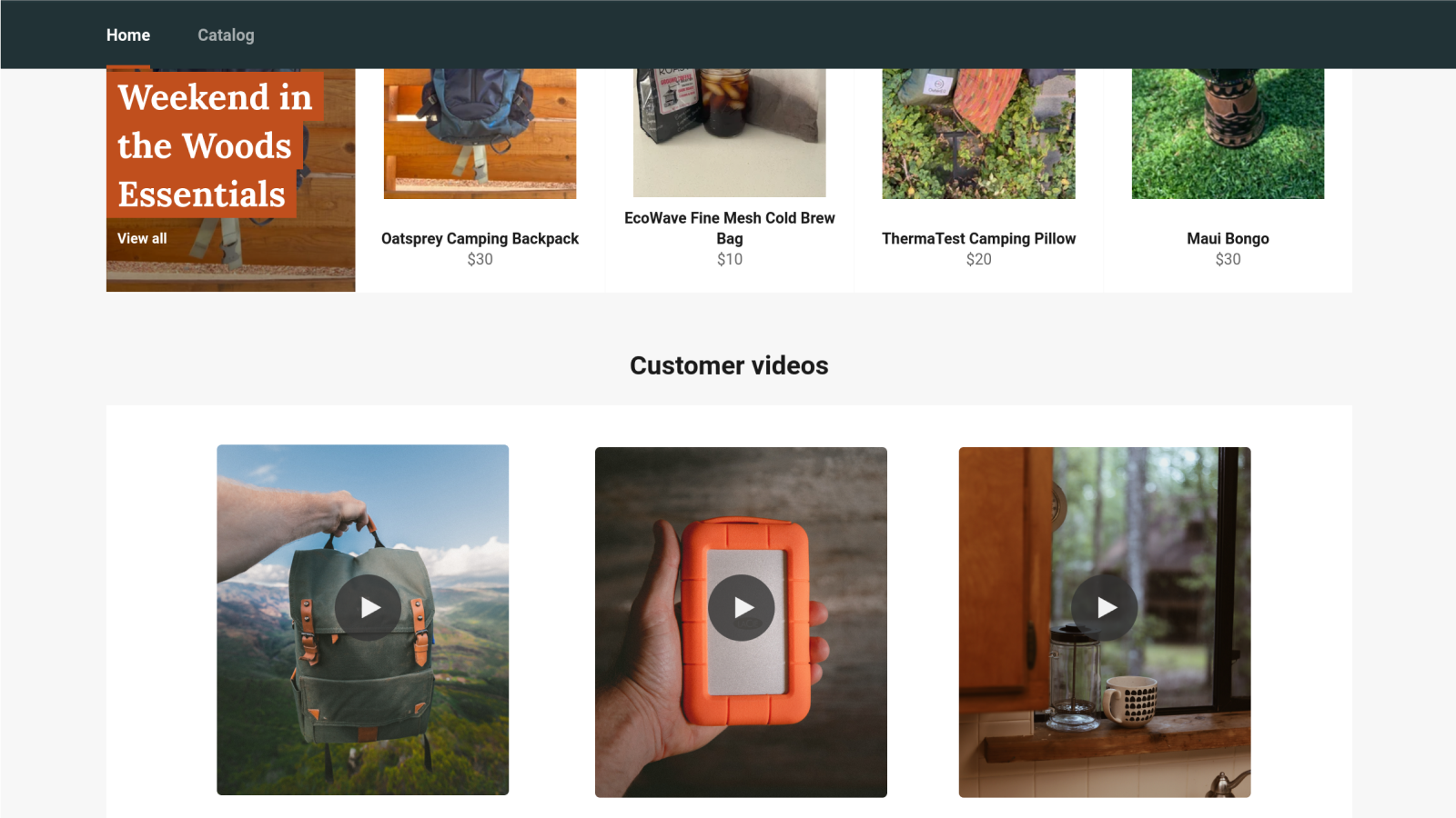 Show off your best content with our storefront widget