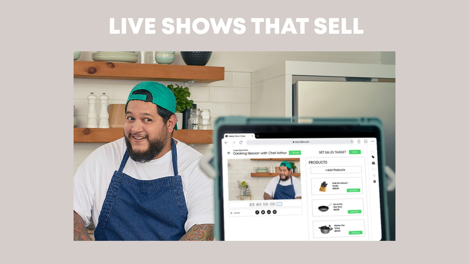 Showcase your products live to your customers wherever they are