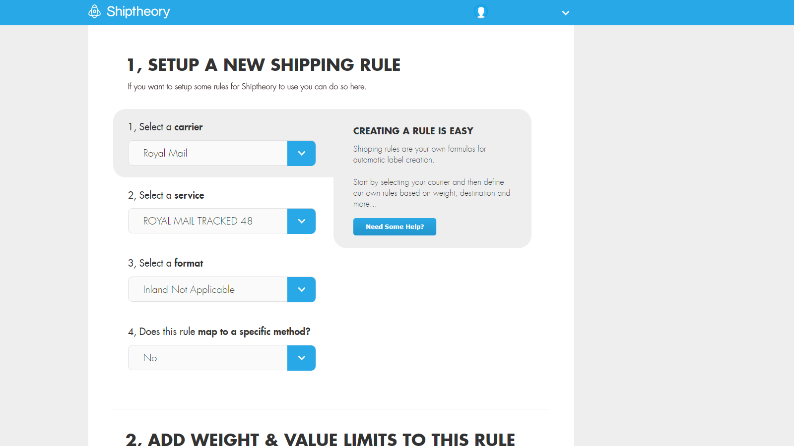 Simple and complex shipping rules for carriers like USPS and UPS