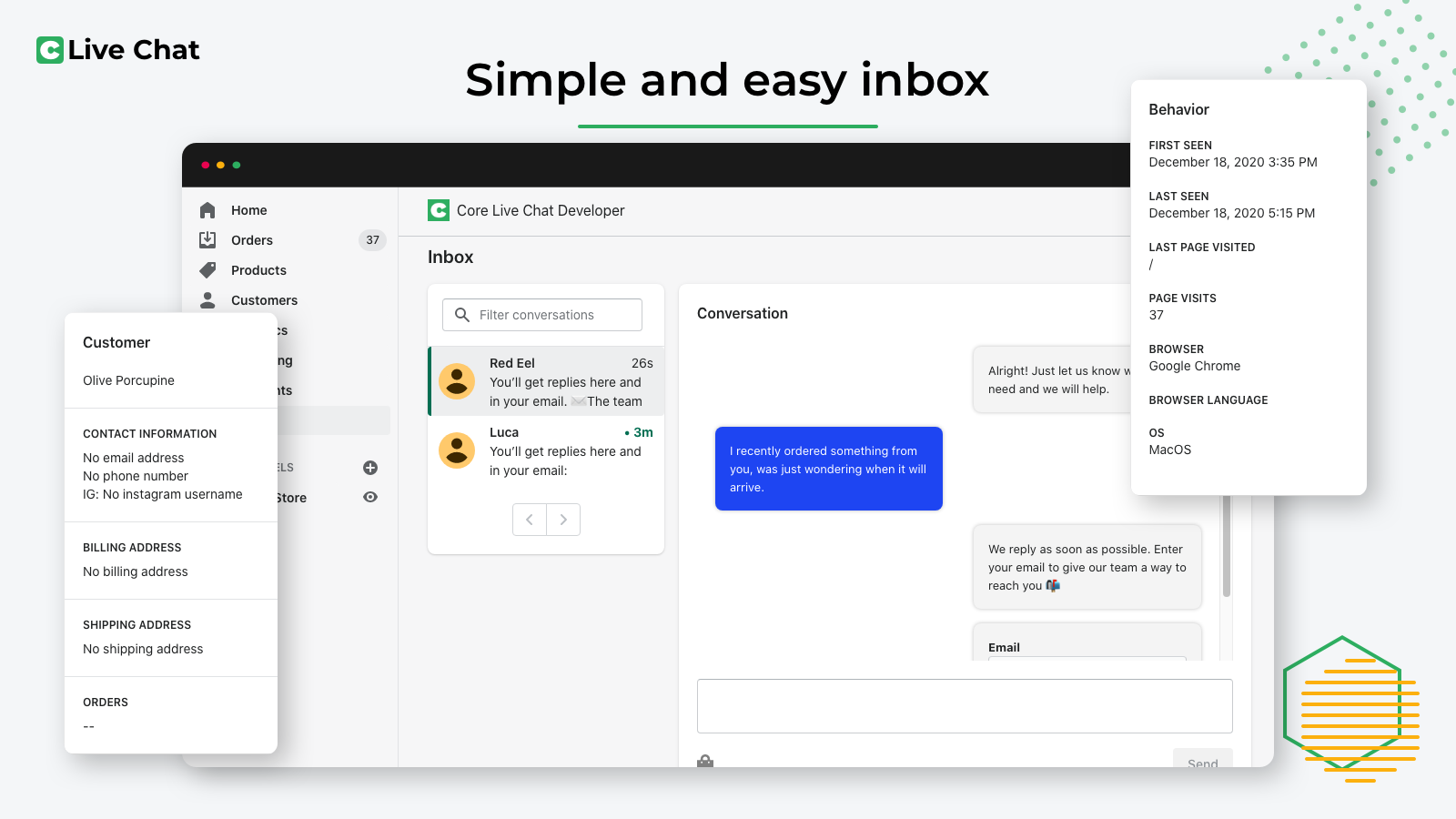 Simple and easy inbox