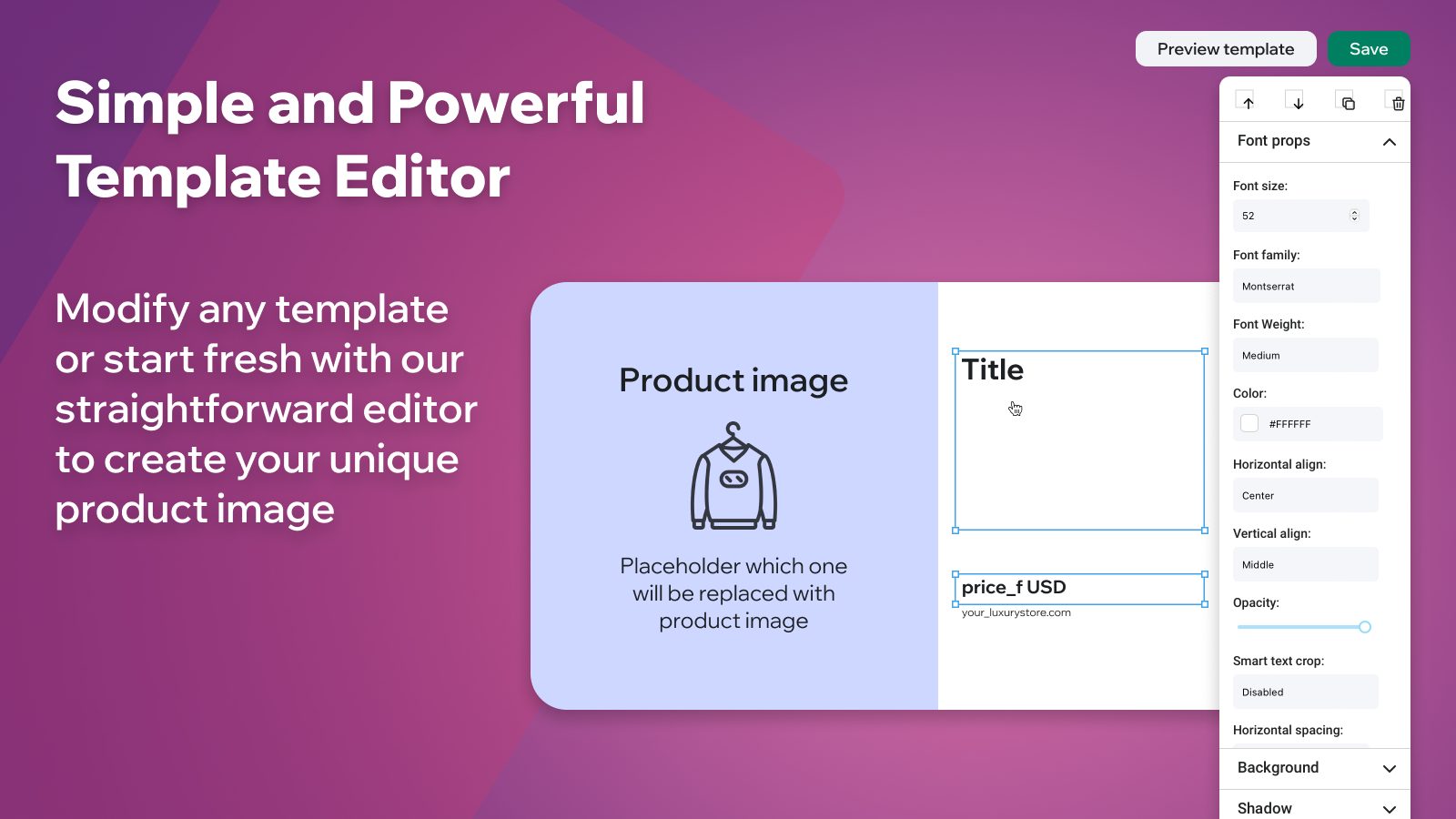 Simple and Powerful Template Editor