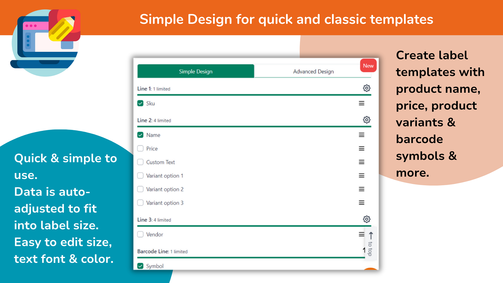 Simple Design for quick and classic templates