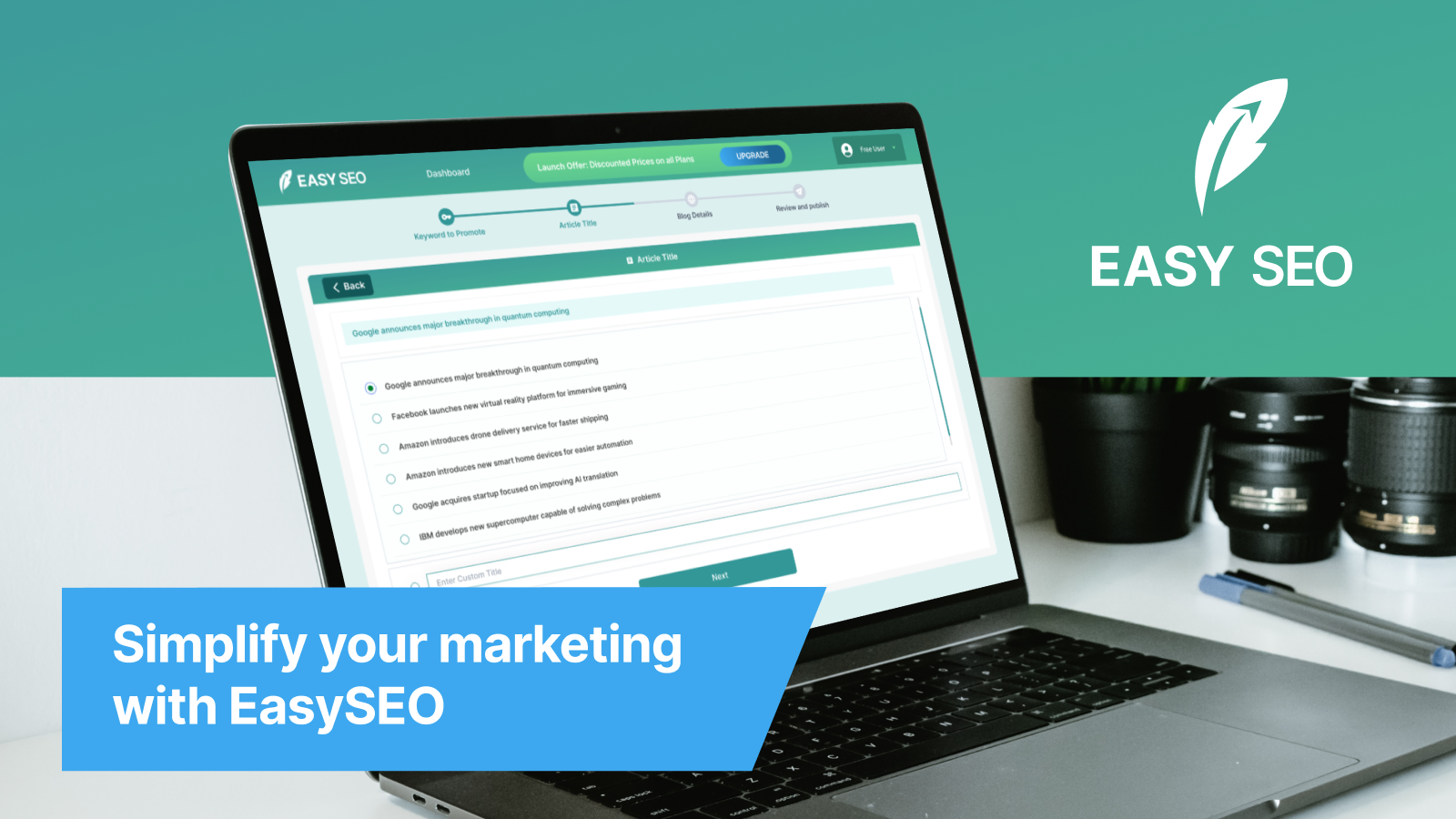 Simplify your Marketing with EasySEO