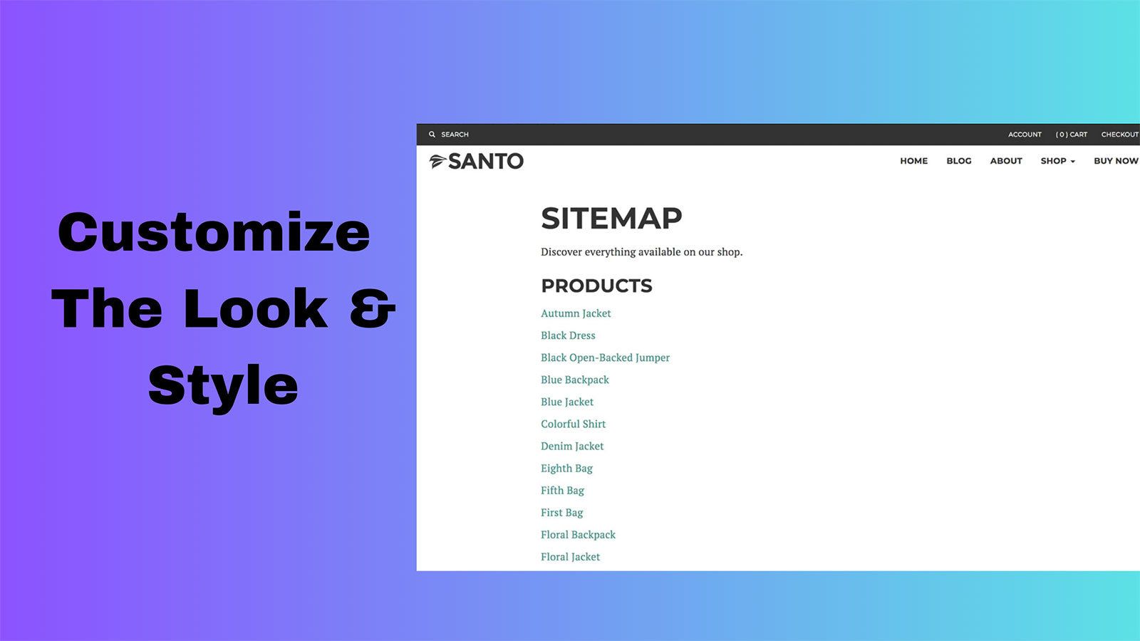 sitemap of all products help customers search products sitemap
