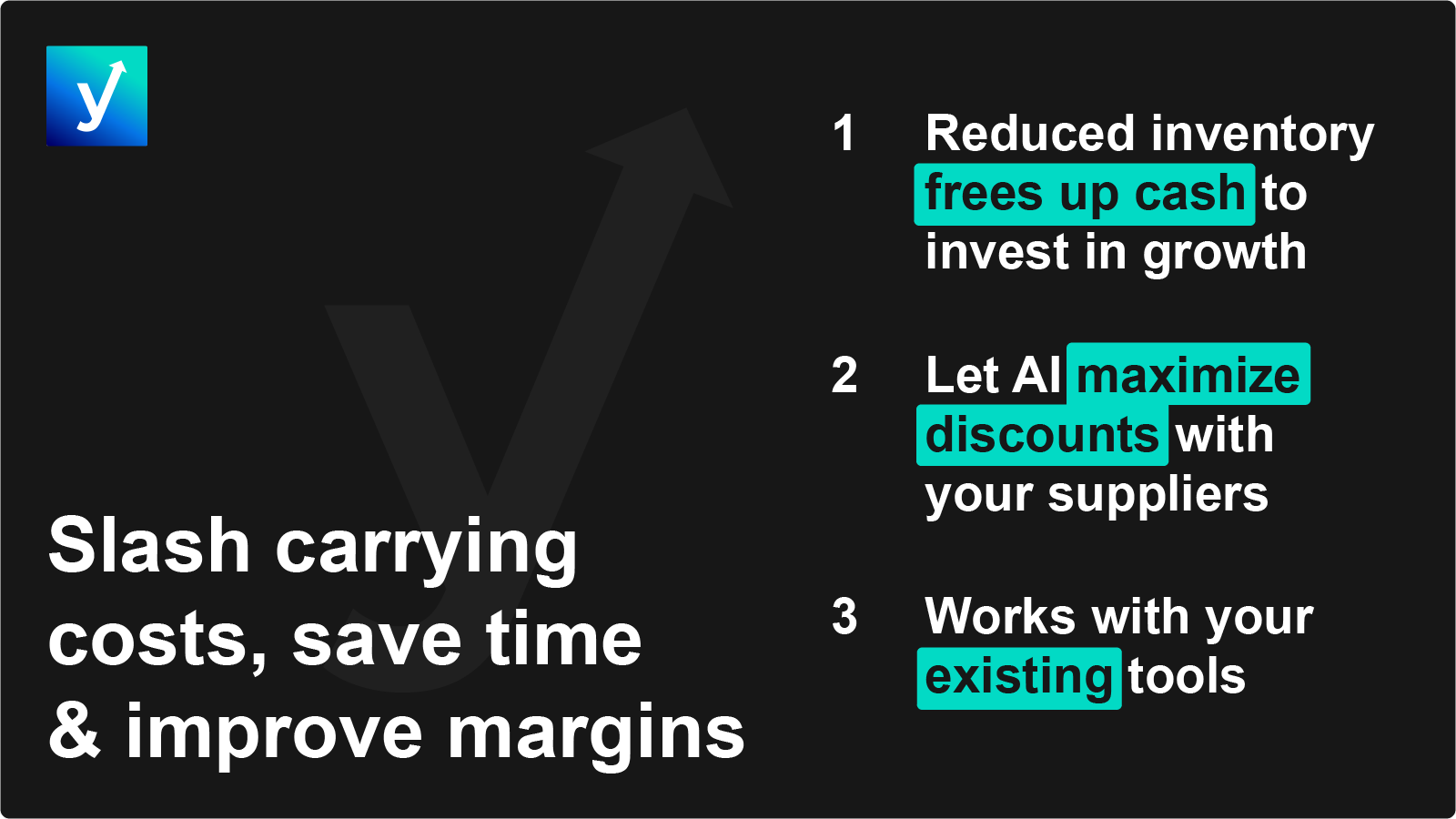 Slash carrying costs, save time & improve margins with Yosoku.ai
