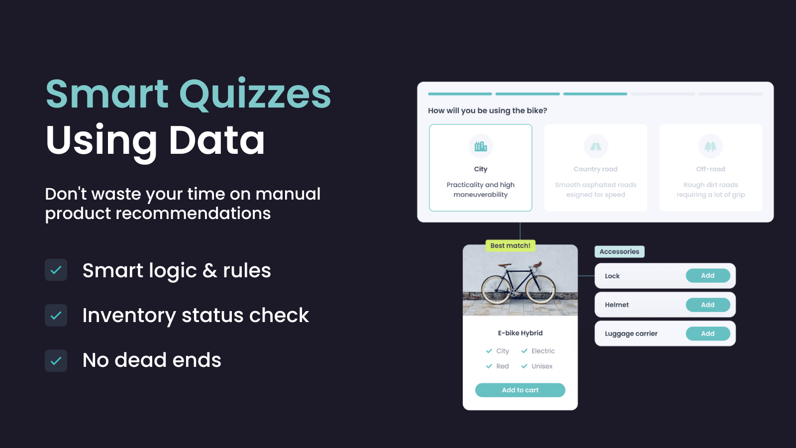 smart quizzes using product data