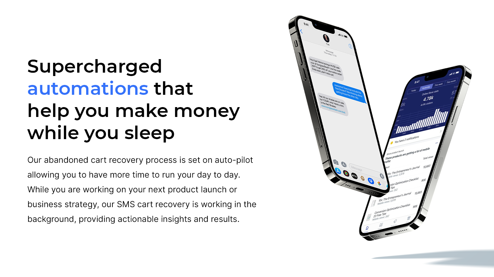 SMS, MMS, SMS Marketing, Abandoned Cart, SMS Cart Recovery