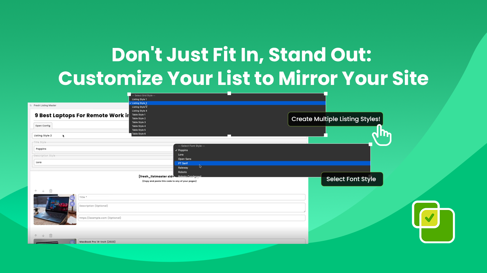 Stand Out: Customize Your List to Fit Your Site