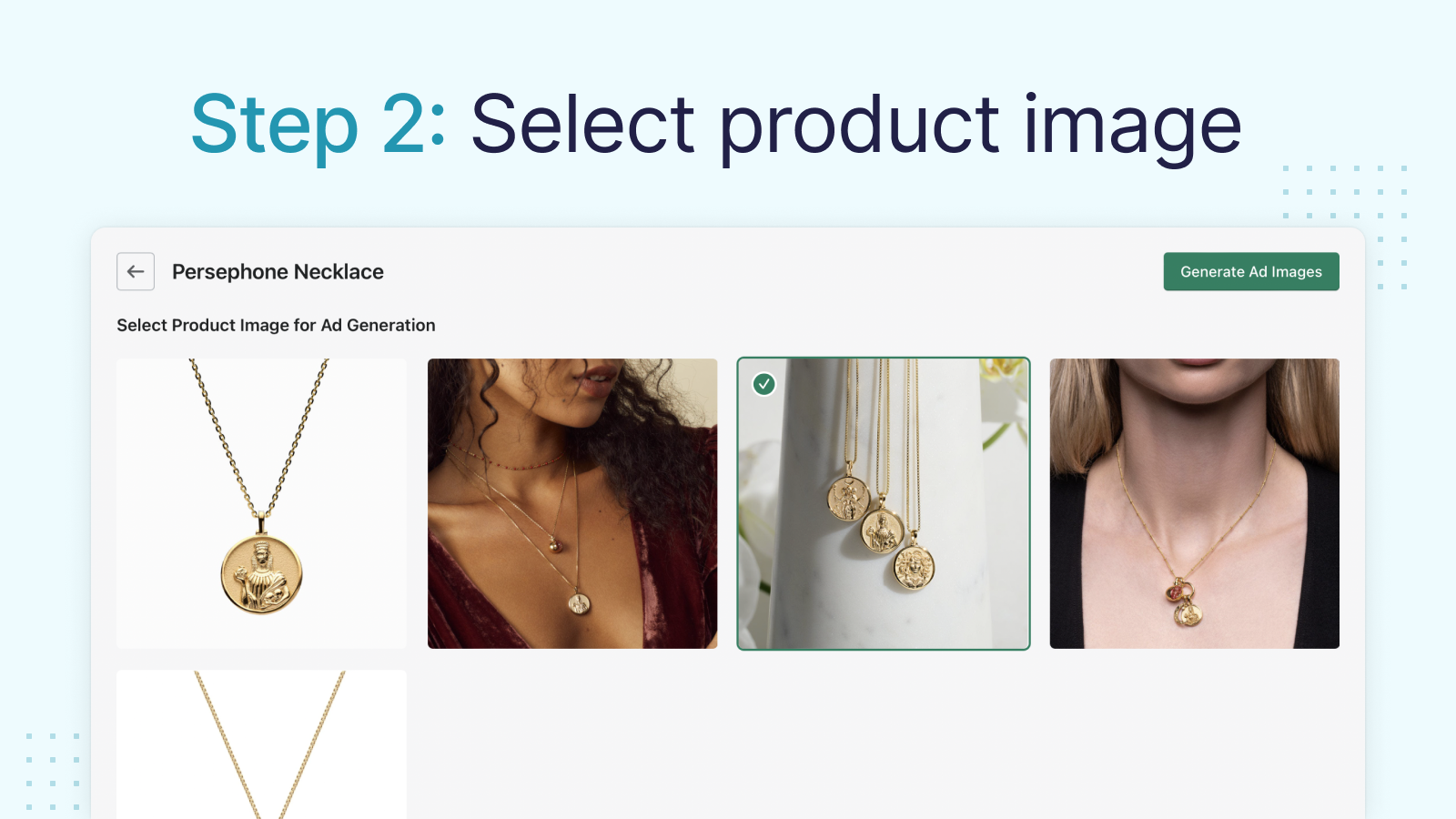 Step 2: Select product image