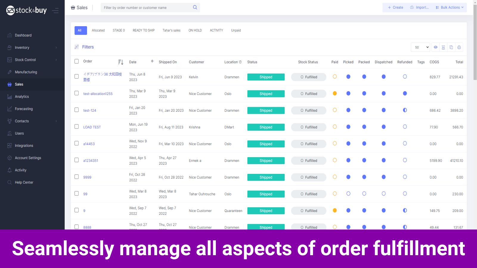 Stock&Buy - Seamlessly manage all aspects of order fulfillment