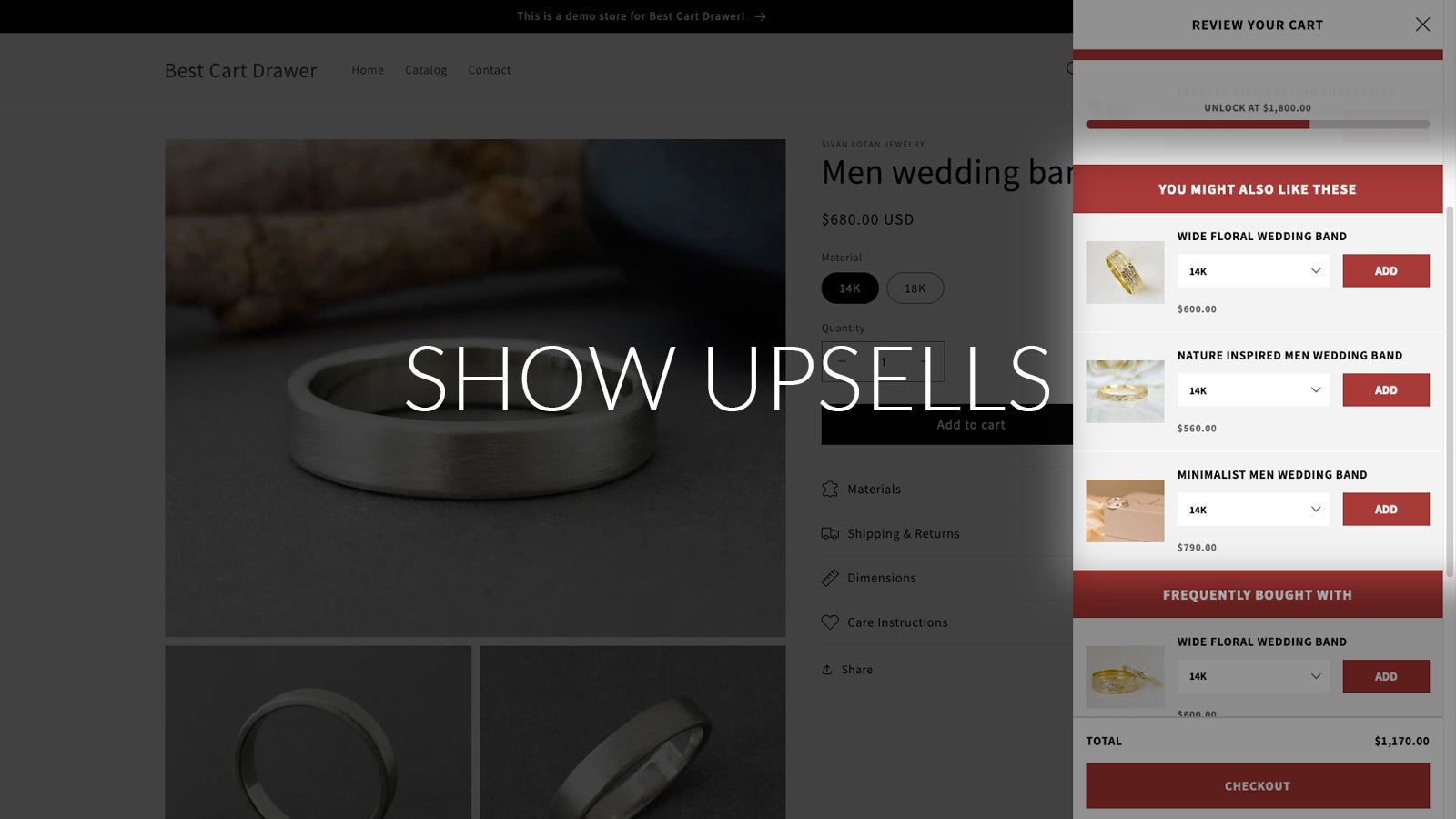 Store Front View of Upsells