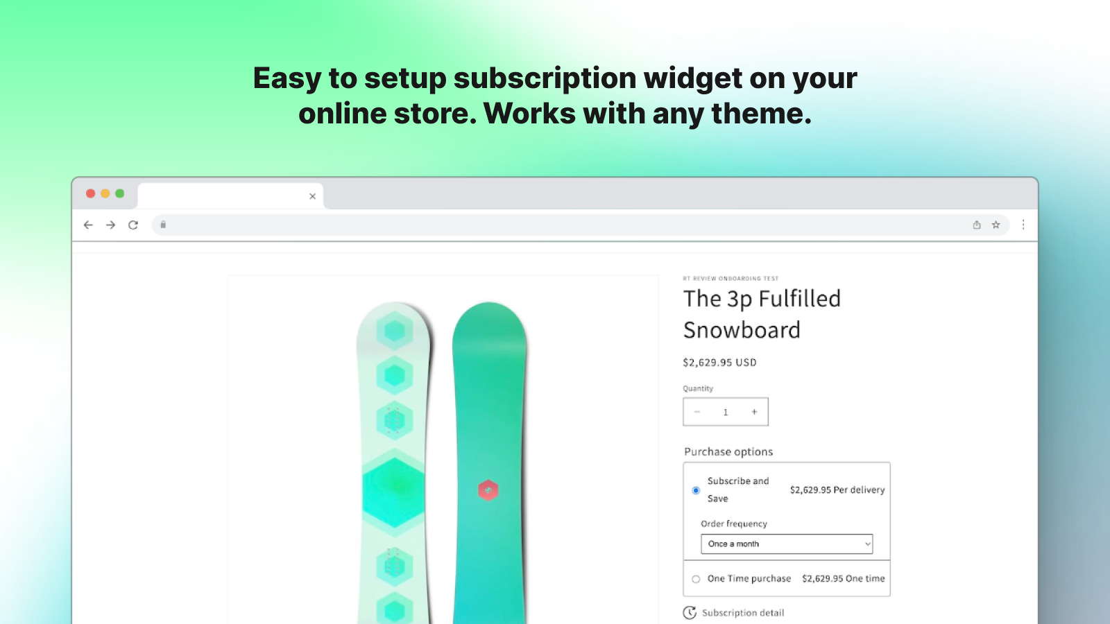 subscription plans on online store