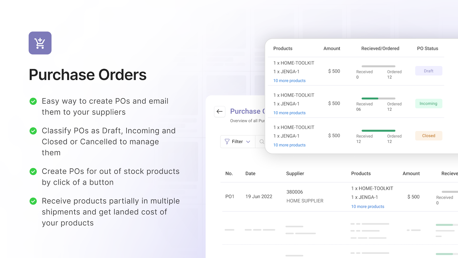 Sumtracker - Purchase Orders