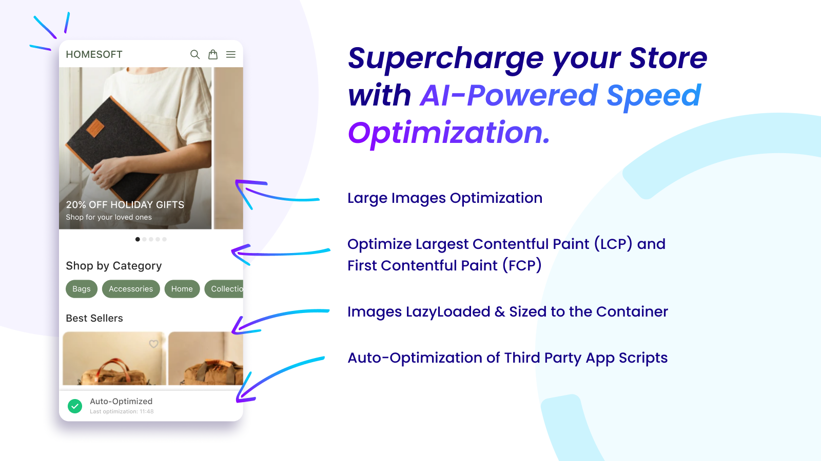 Supercharge our store with AI-Powered Speed Optimization