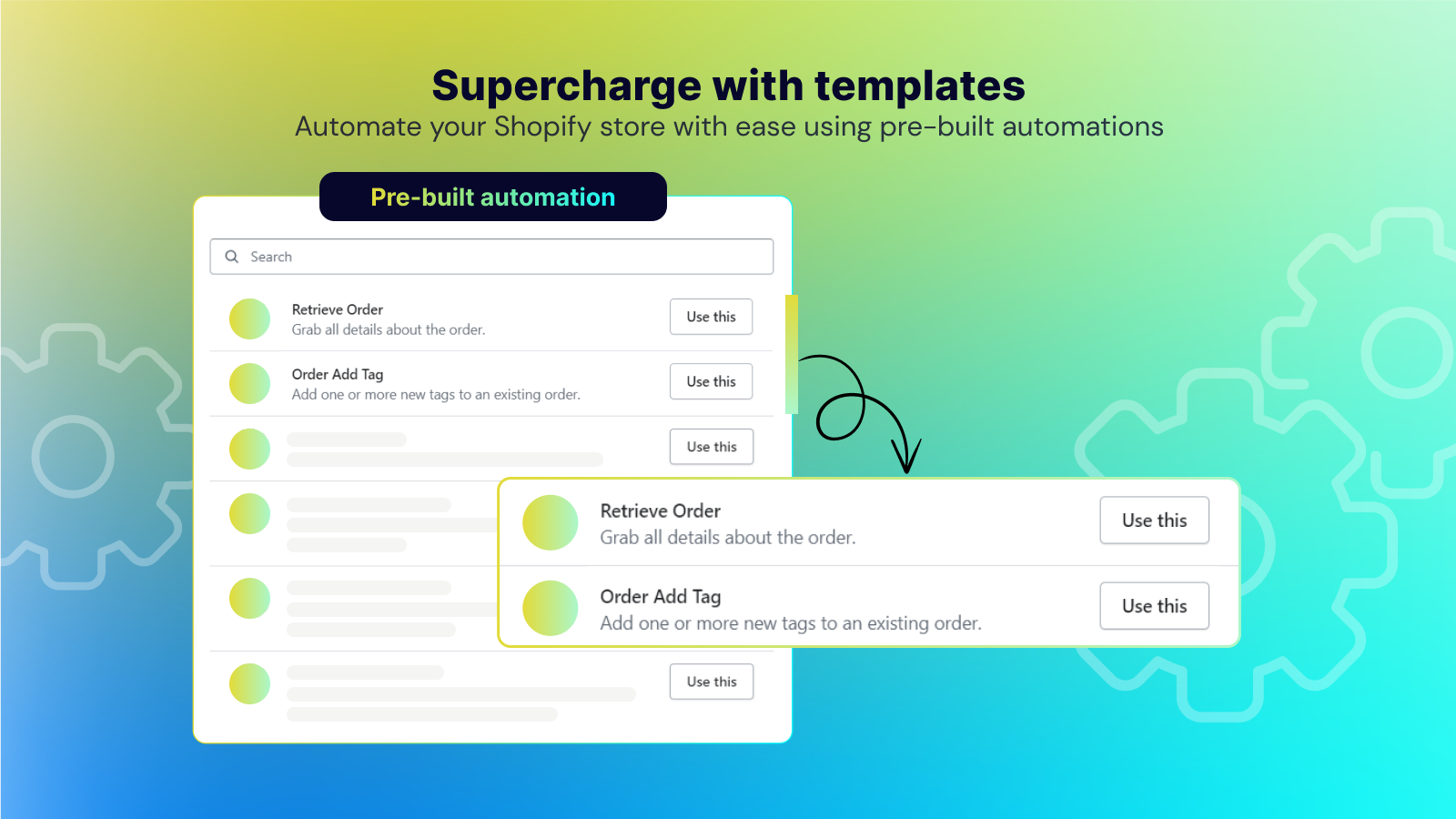 Supercharge with templates