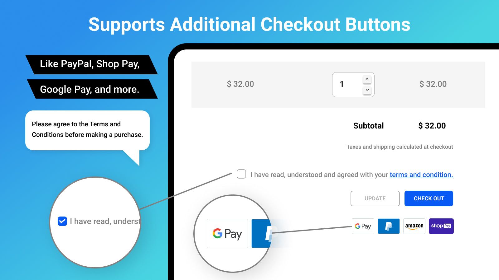 Support Additional Checkout Buttons - Tech Dignity