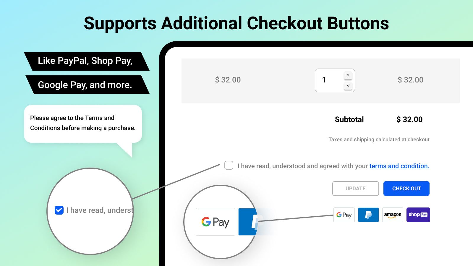 Support Additional Checkout Buttons - Tech Dignity
