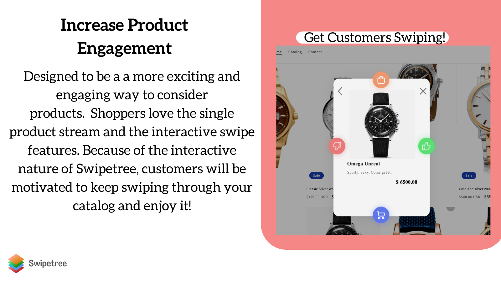 Swipetree product engagement shopify