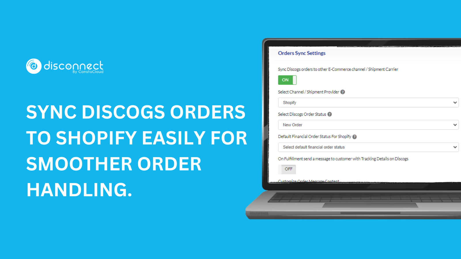Sync Discogs orders to Shopify