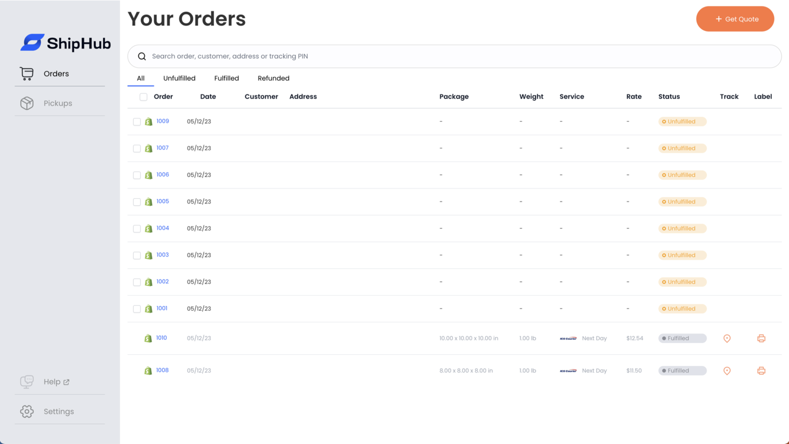 Sync New Shopify Orders Into ShipHub