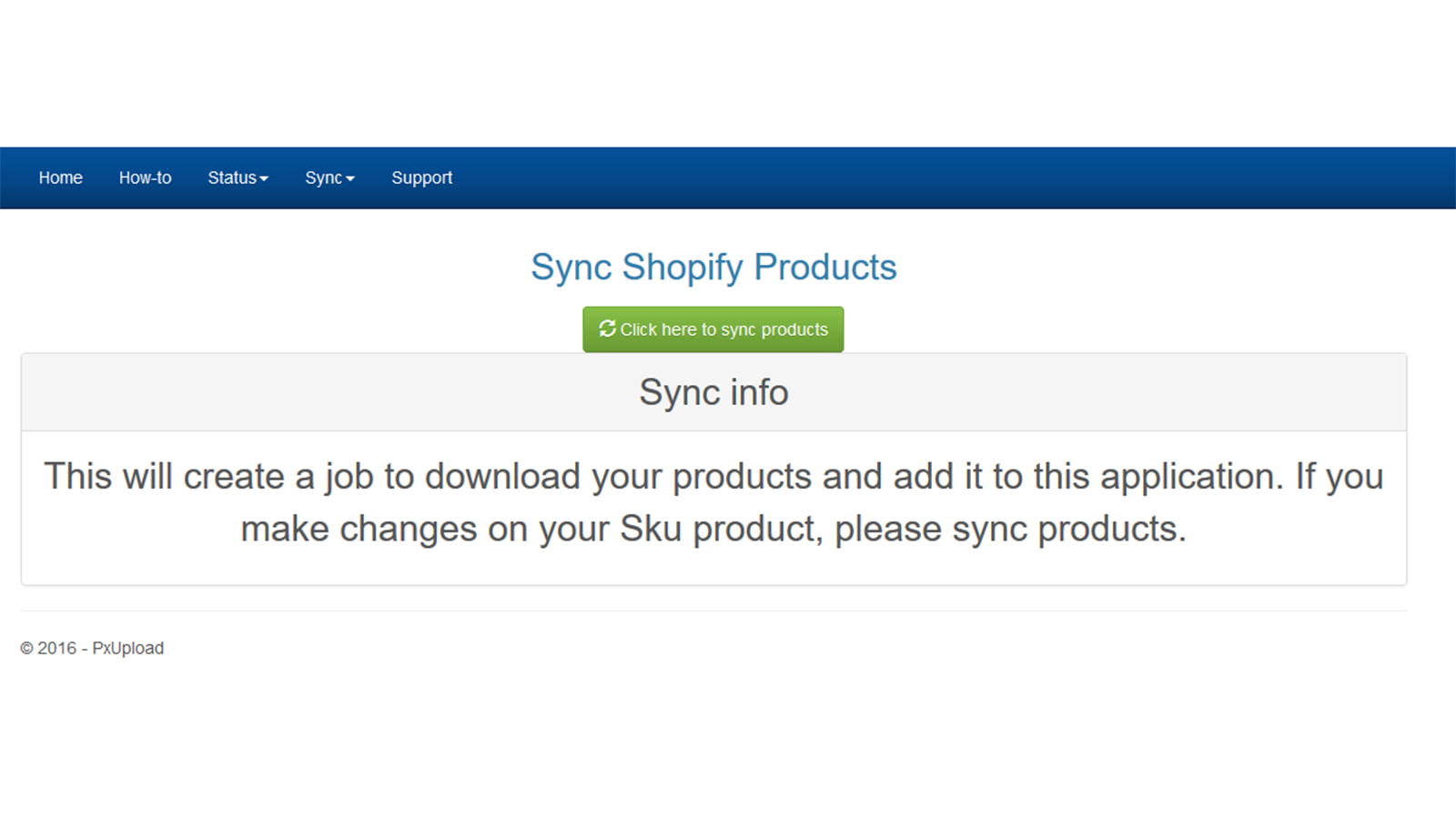 Sync Products