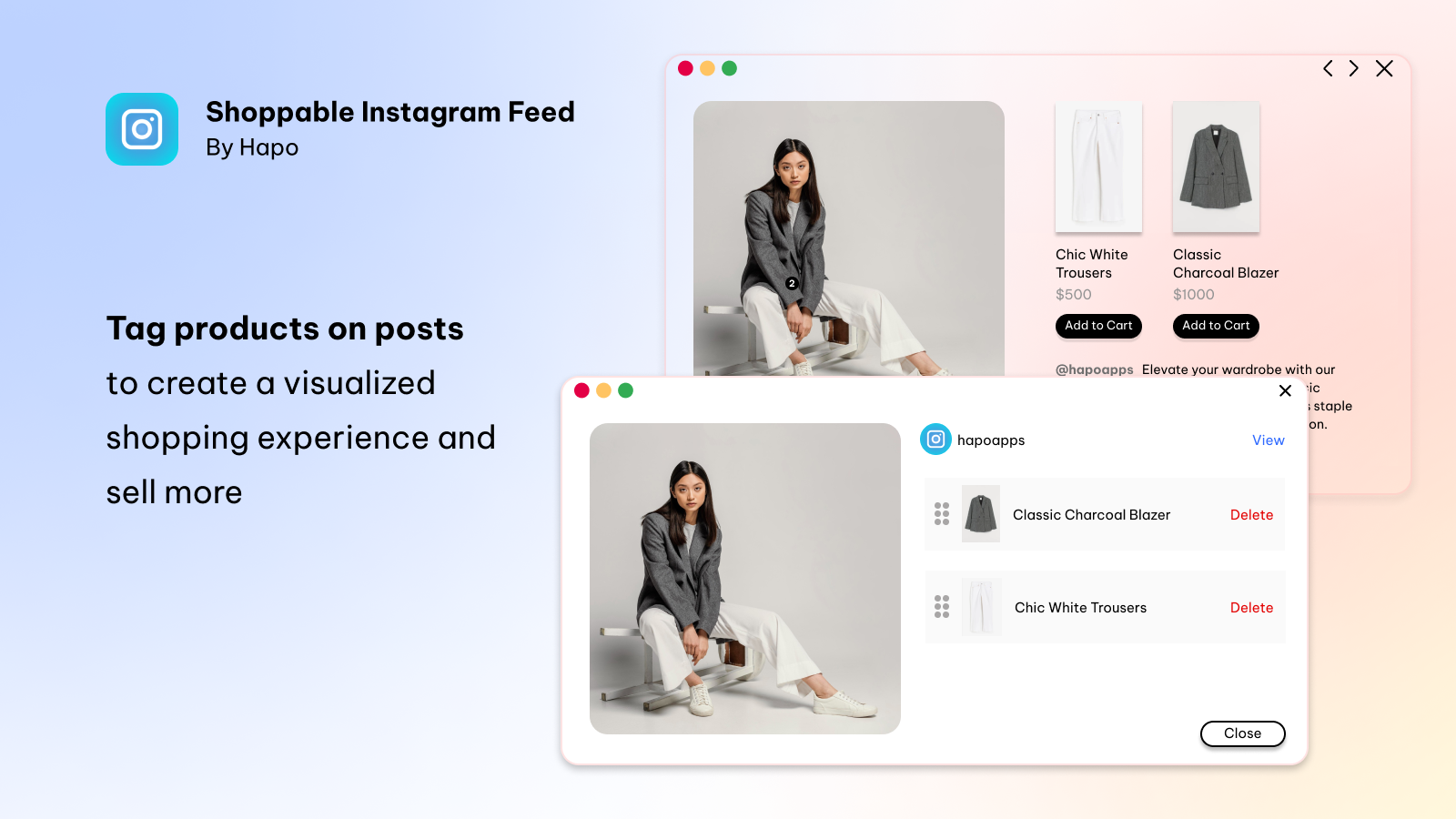 Tag products on posts to create a visualized shopping experience