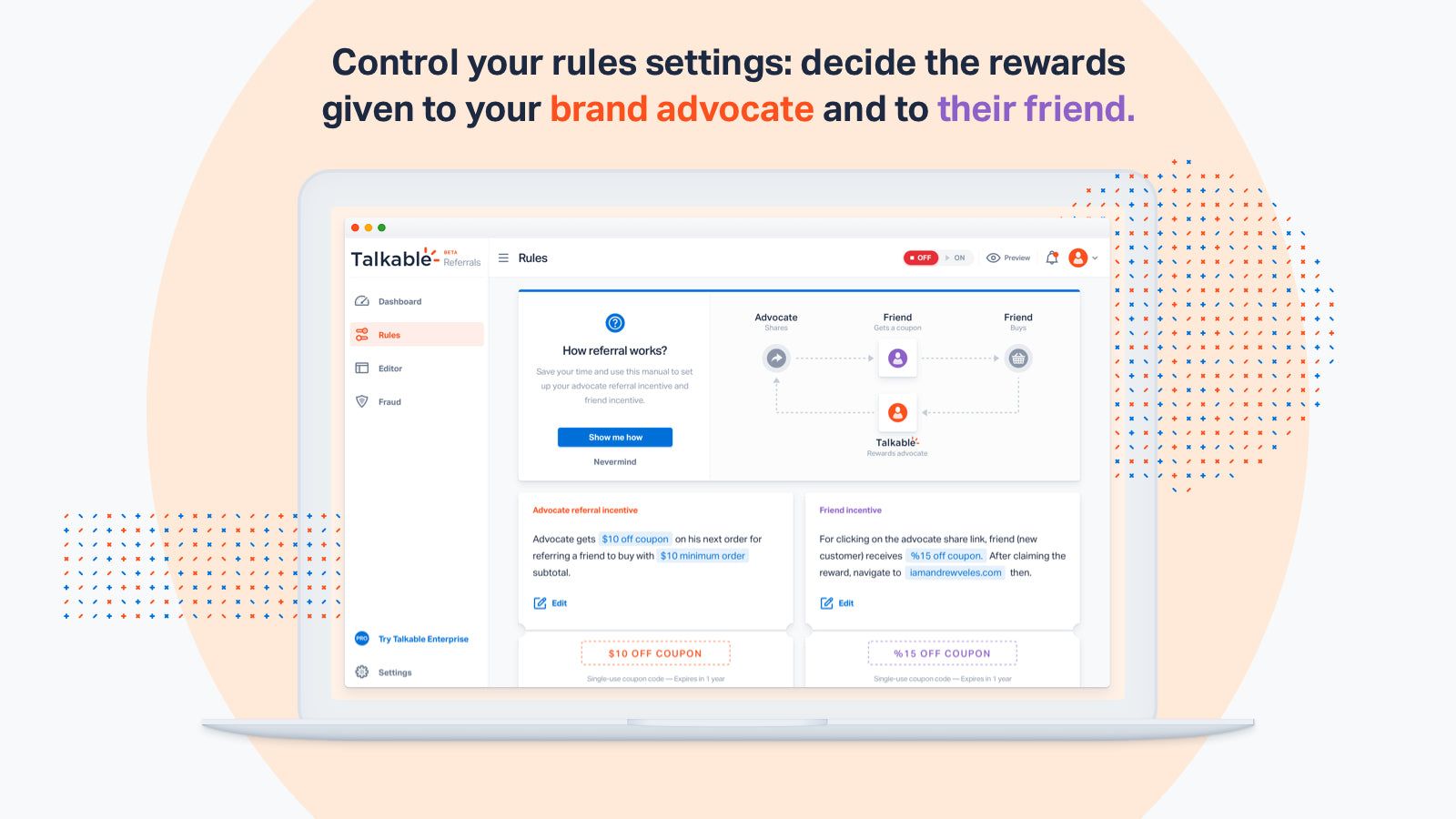 talkable_referrals_app_campaign_rules_screenshot