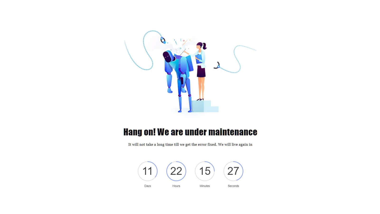 tapita maintenance page