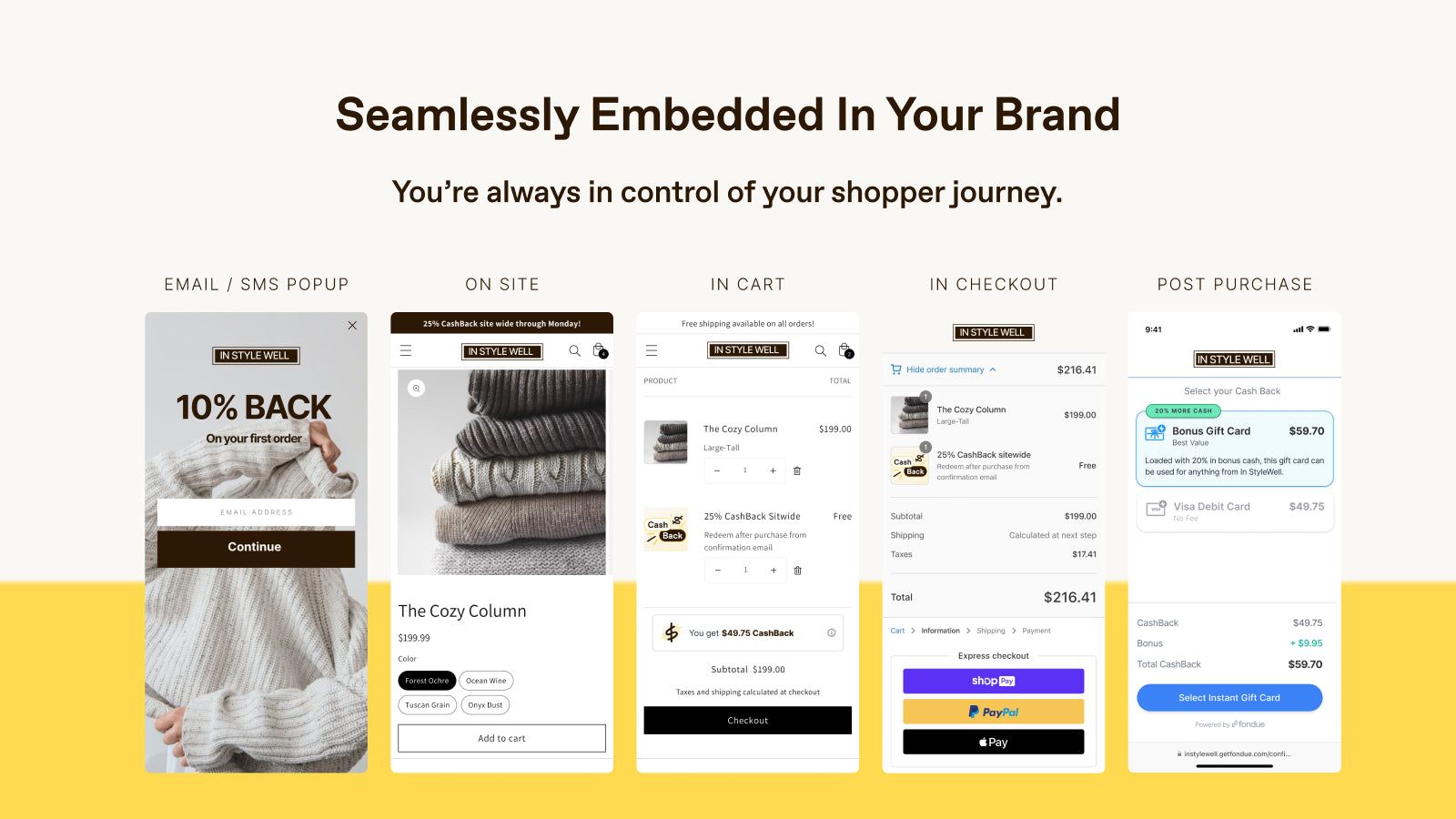 this tool can be as embedded in your own branding as you want