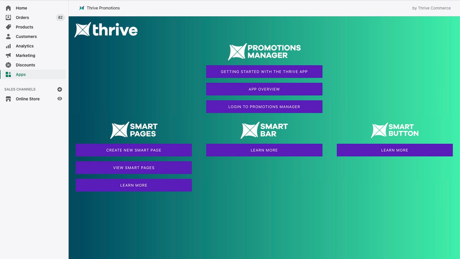 Thrive Promotions App Interface