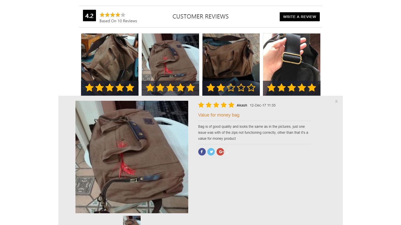 Thumbnail Layout - - Reviews - Product reviews - photo reviews
