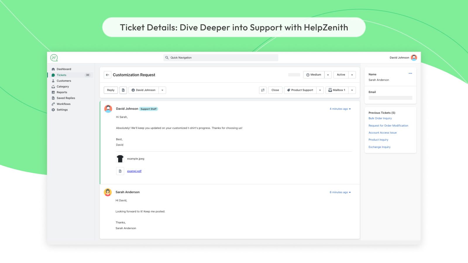 Ticket Details: Dive Deeper into Support with HelpZenith