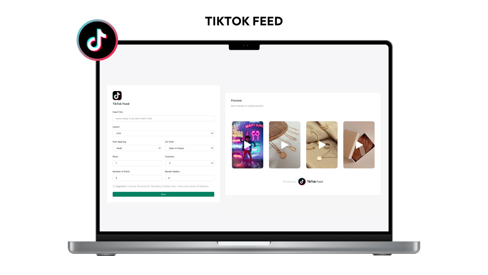 TikTok Feed, TikTok Videos, TikTok Slider