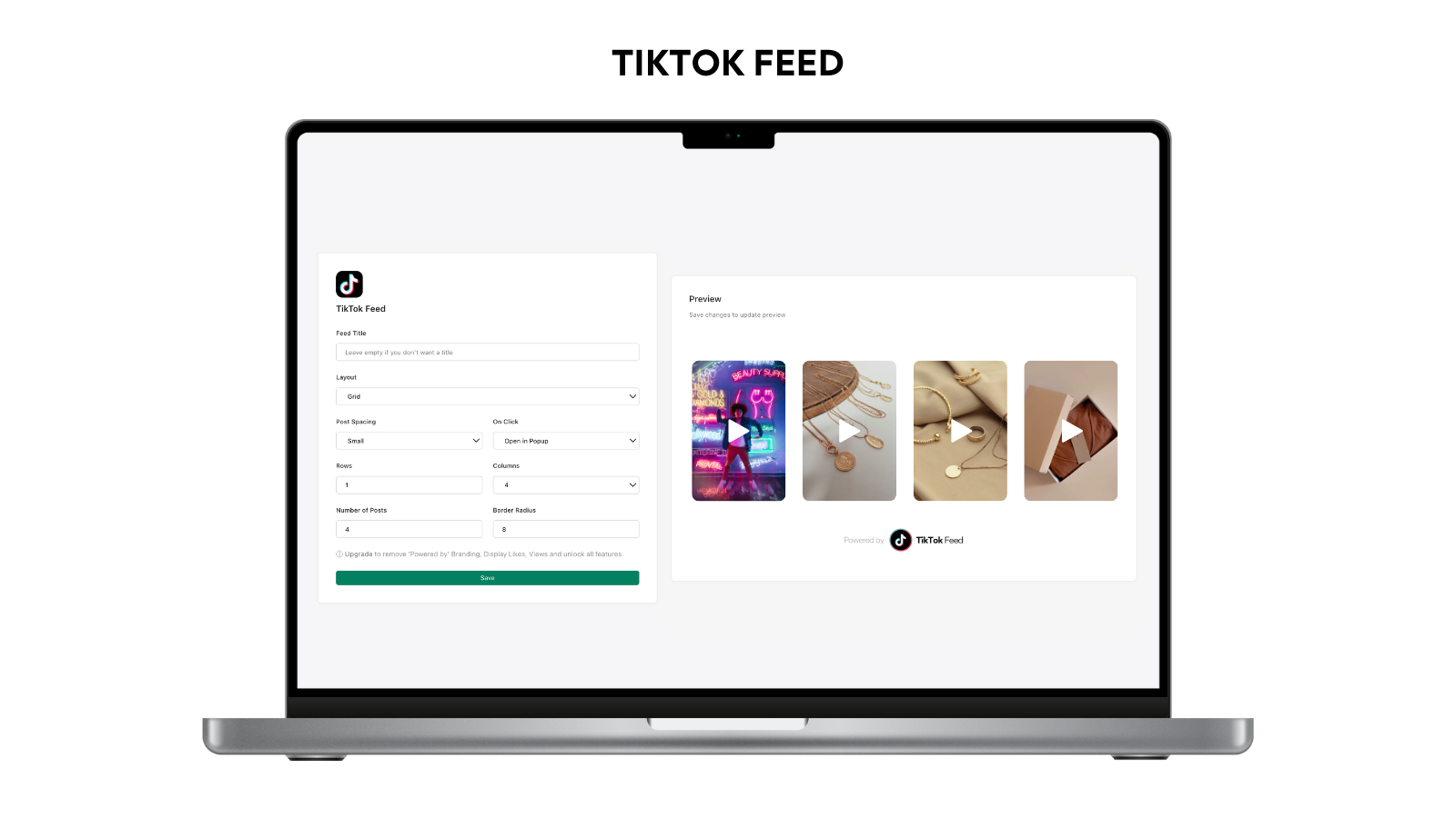TikTok Feed, TikTok Videos, TikTok Slider