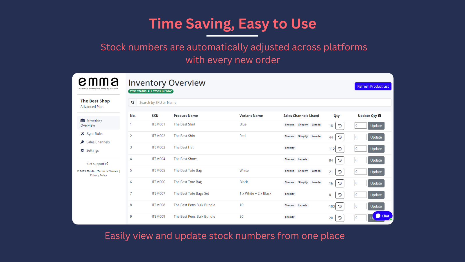 Time Saving and Easy to Use - Auto sync with every new order