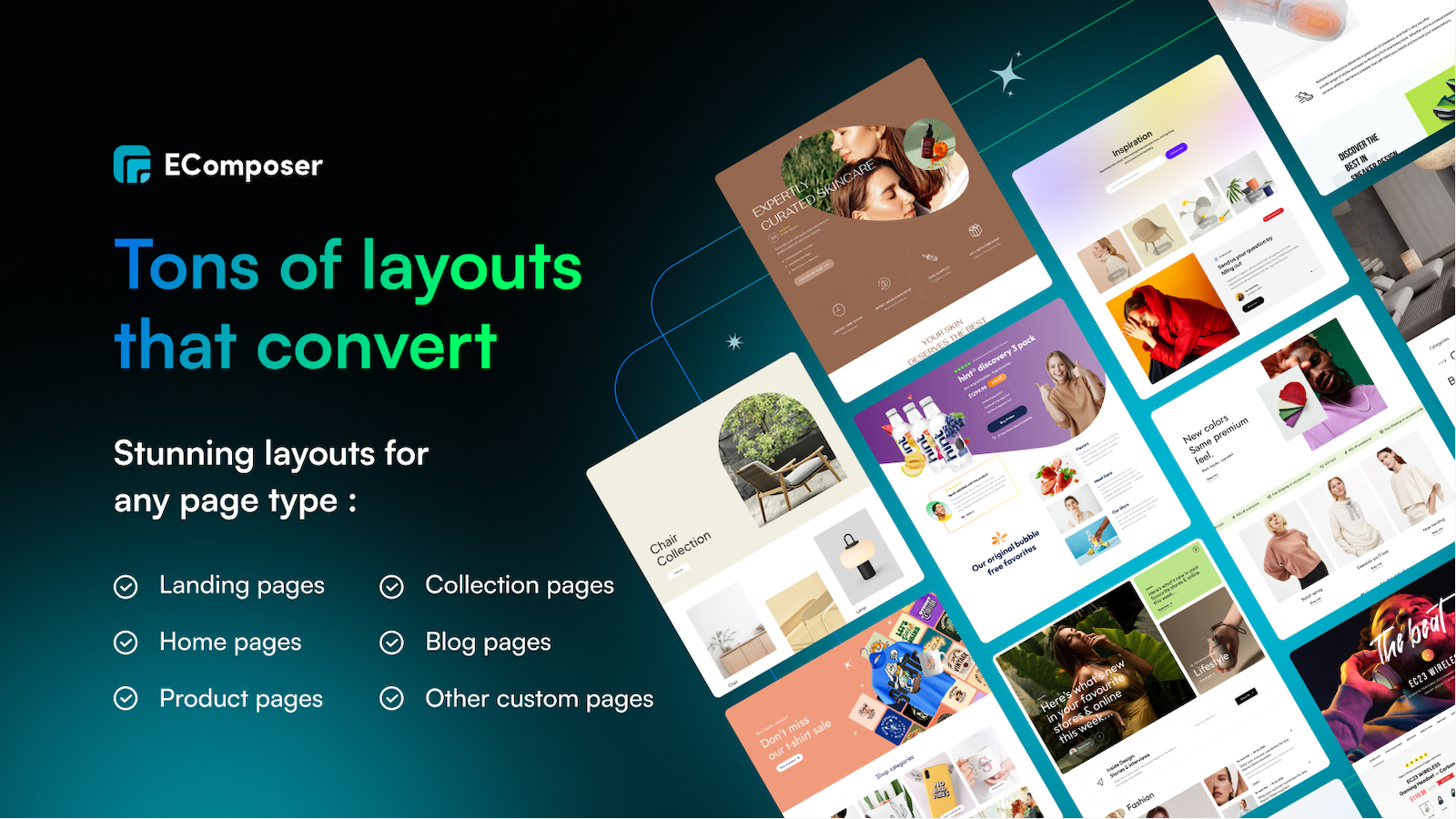 Ton of page layouts that convert