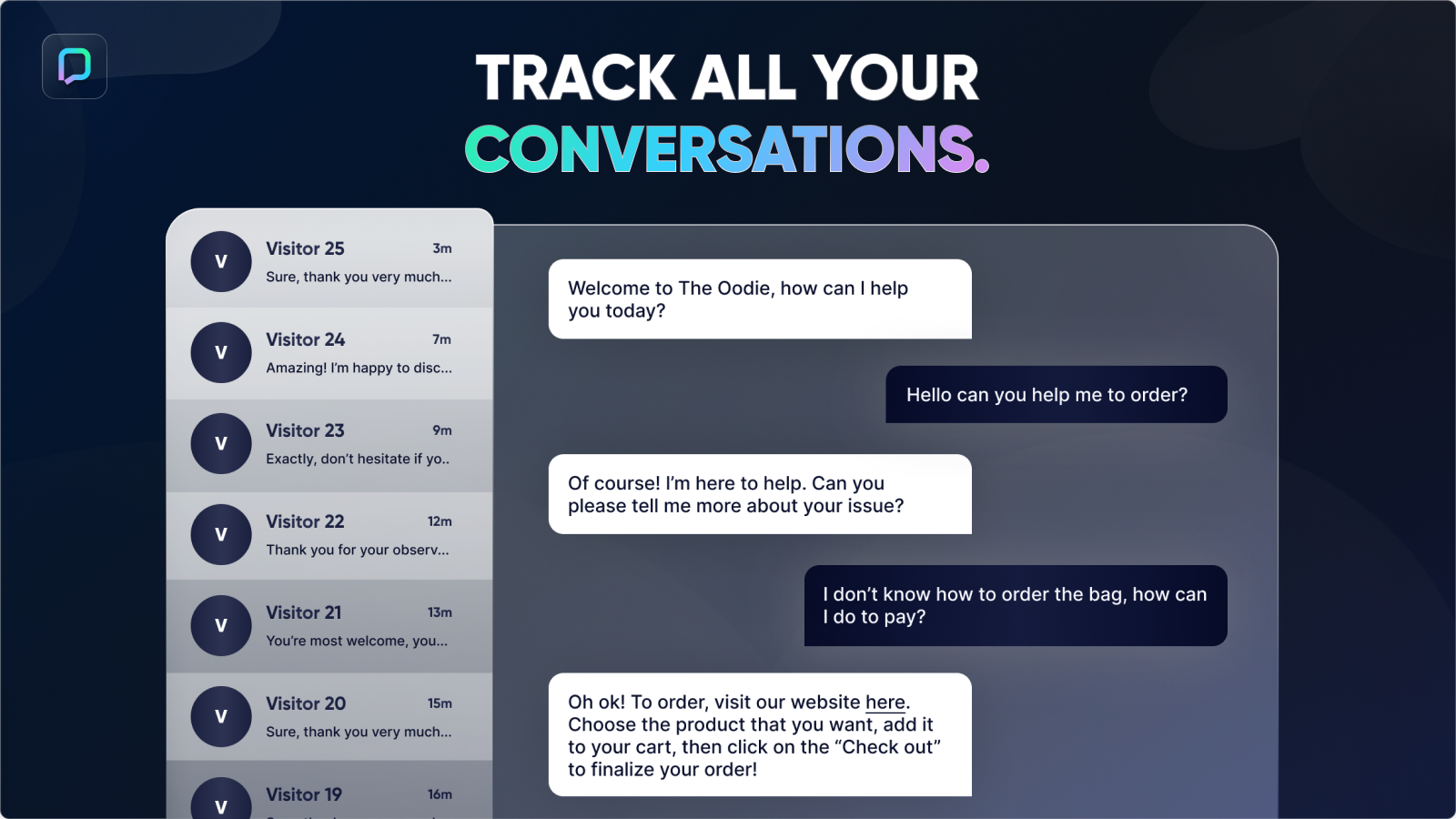 track all of your conversations