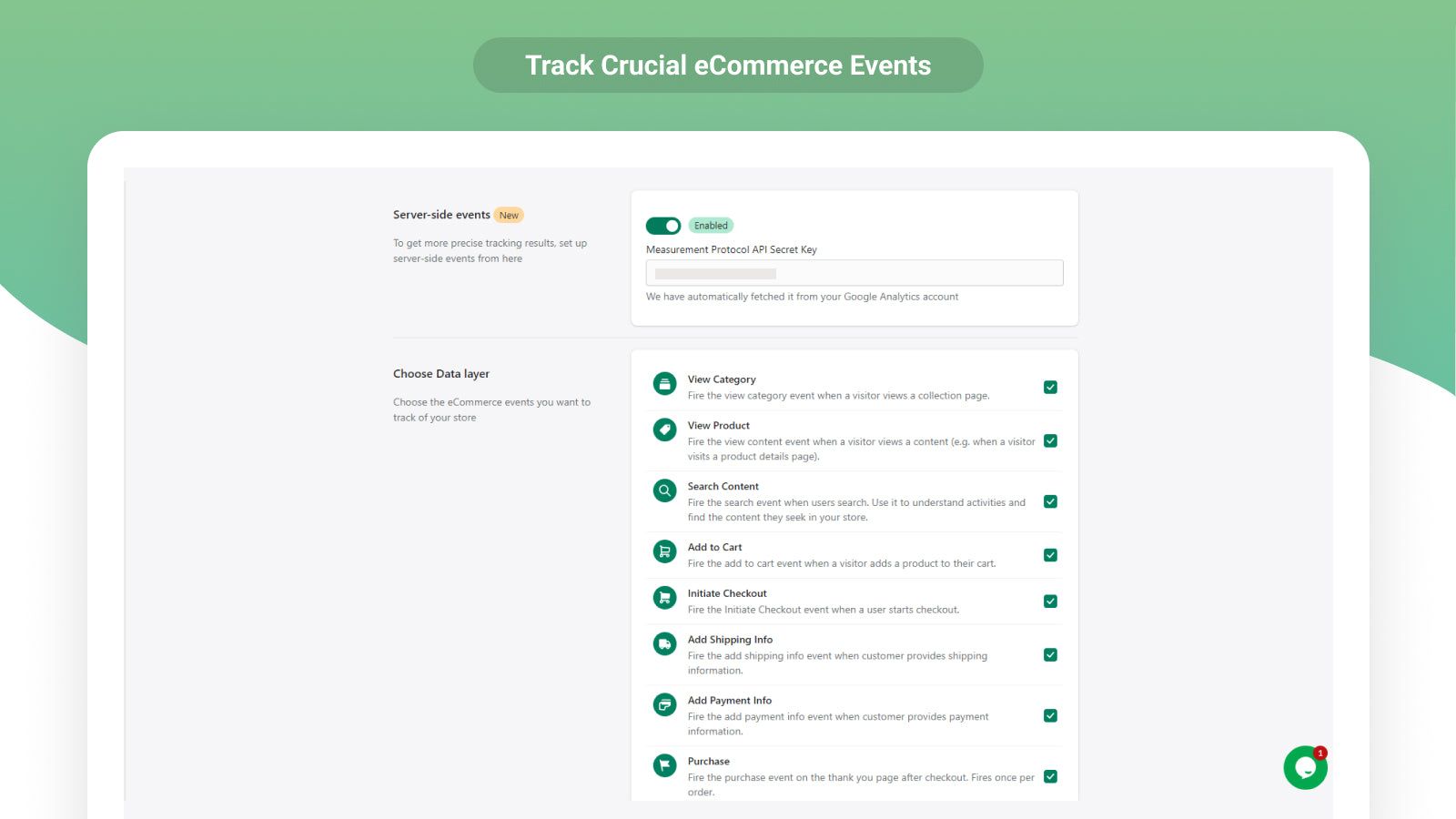 Track Crucial eCommerce Events