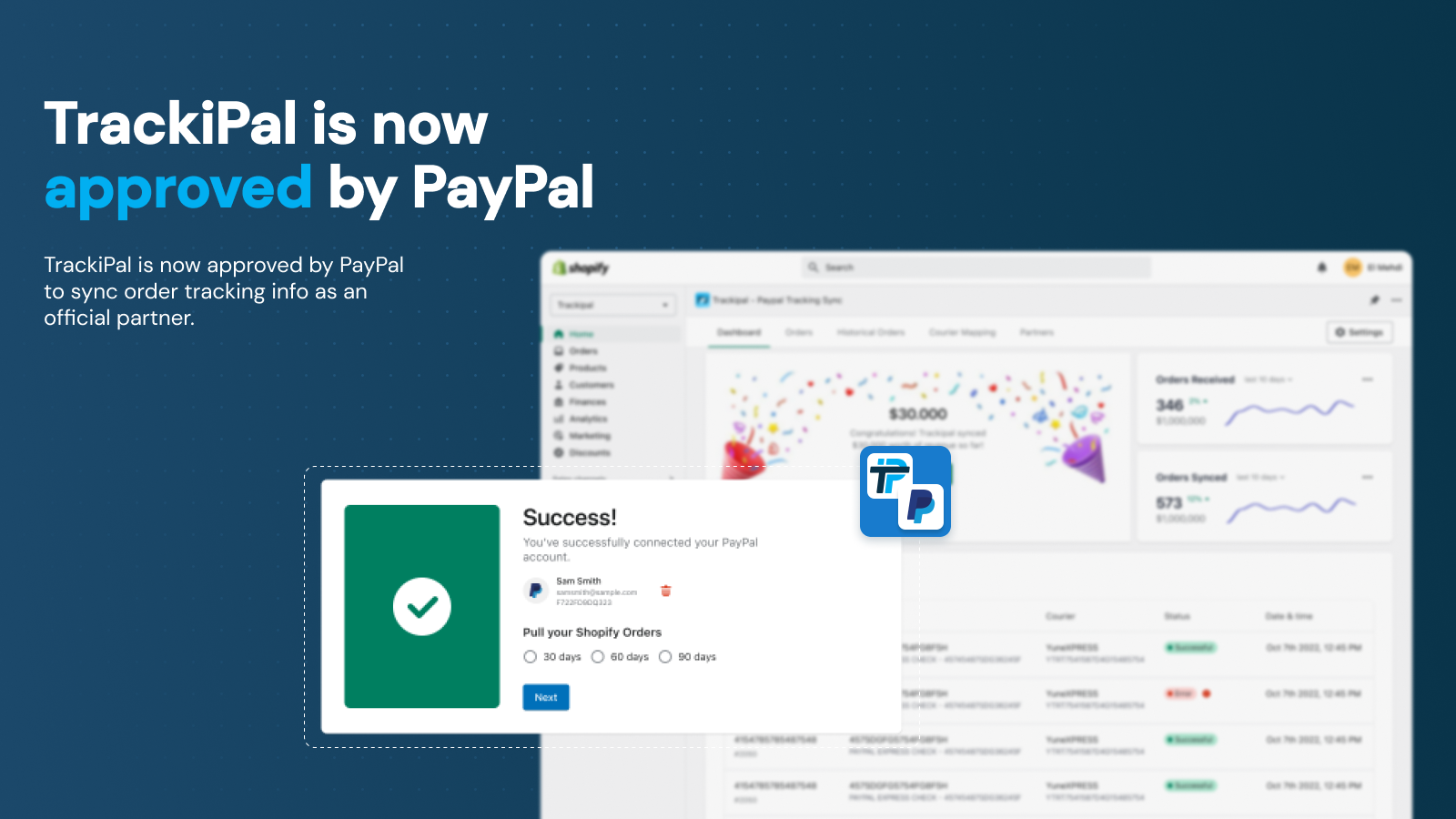 TrackiPal is now approved by PayPal for PayPal Tracking Sync