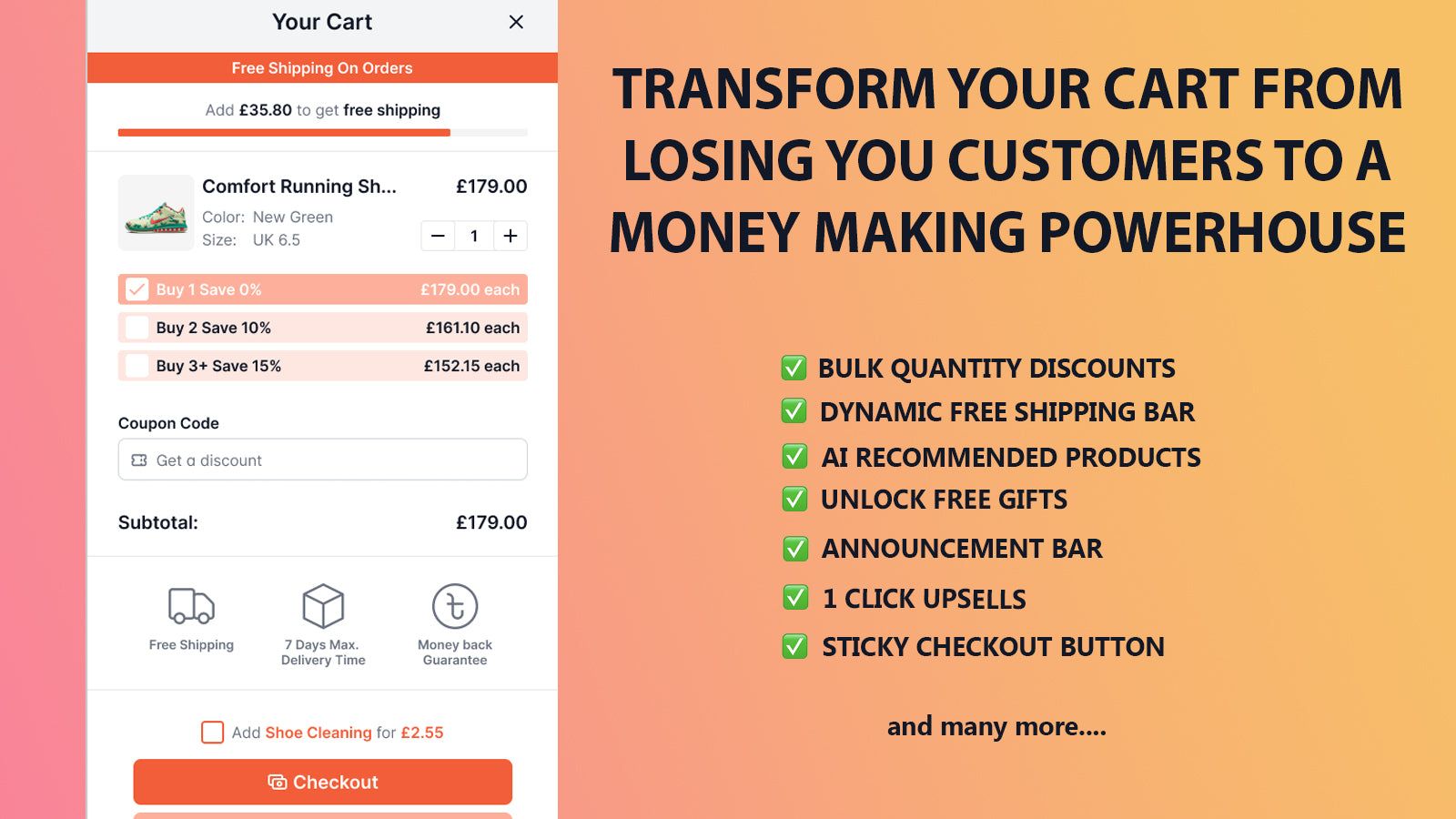 Transform your cart to a money making powerhouse