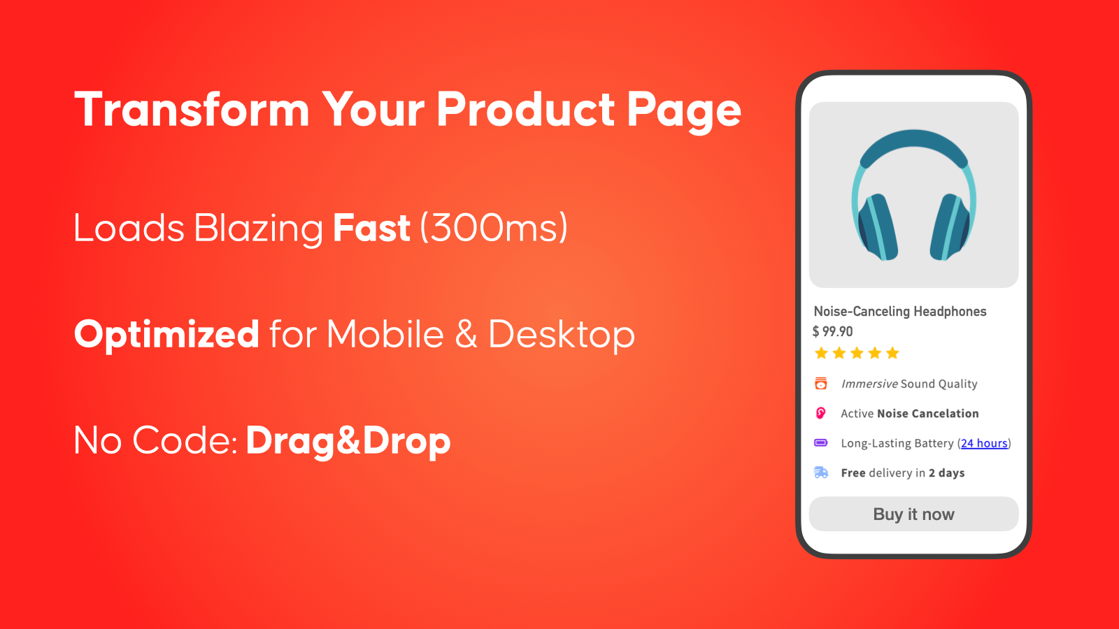 Transform your Productpage