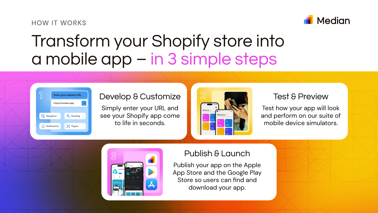 Transform your Shopify store into a mobile app in 3 simple steps