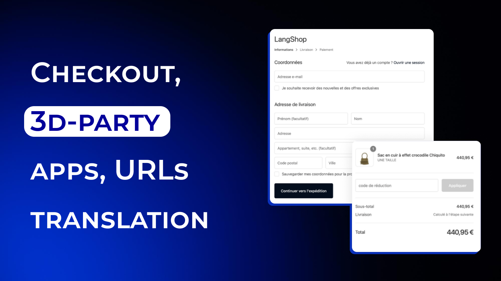Translate Shopify Store: checkout, products, 3d-party apps