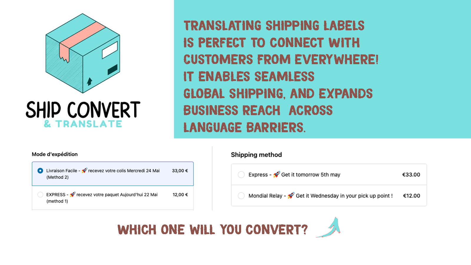 Translating shipping labels connects With  Customers