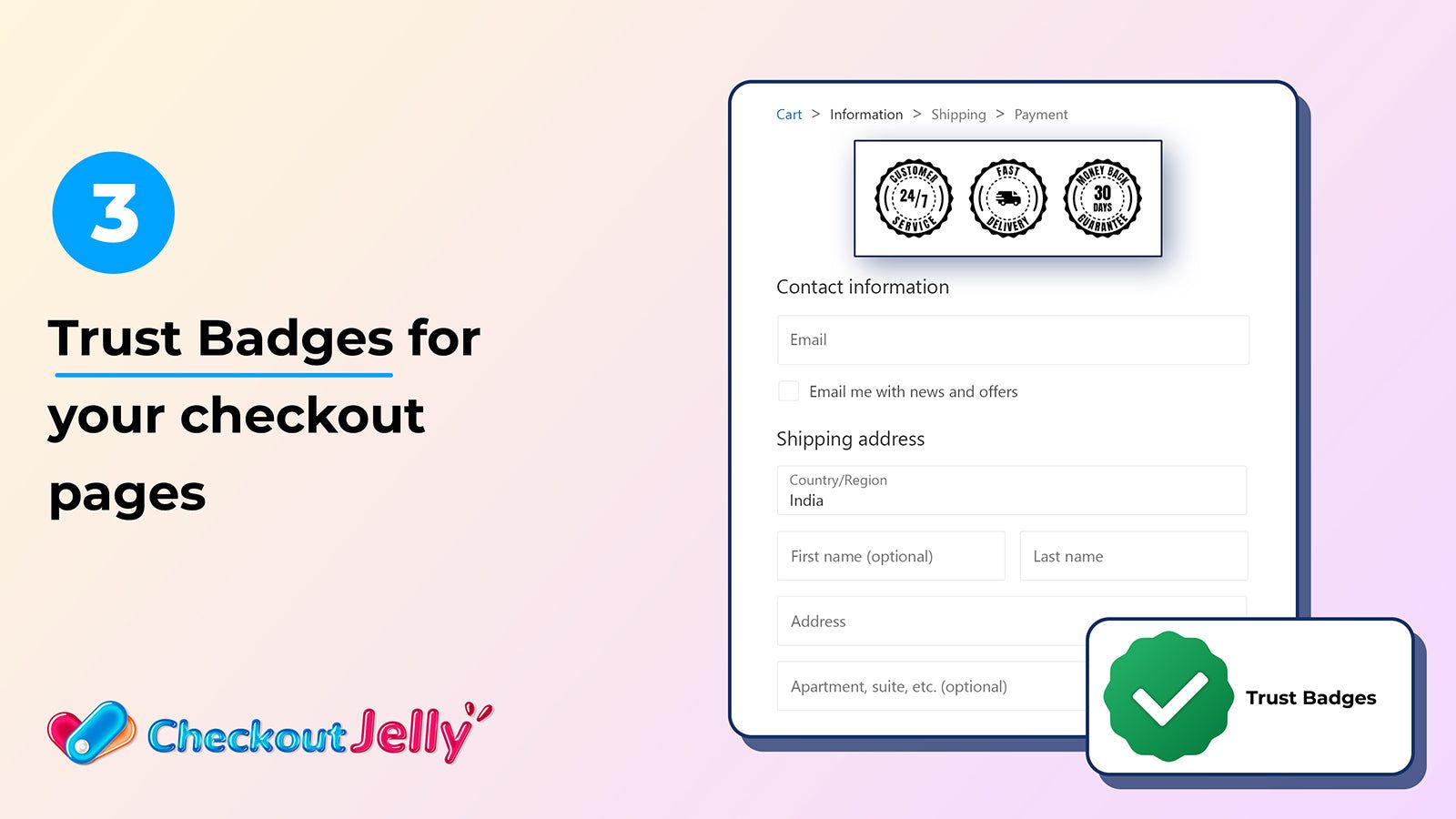 Trust Badges for your checkout pages