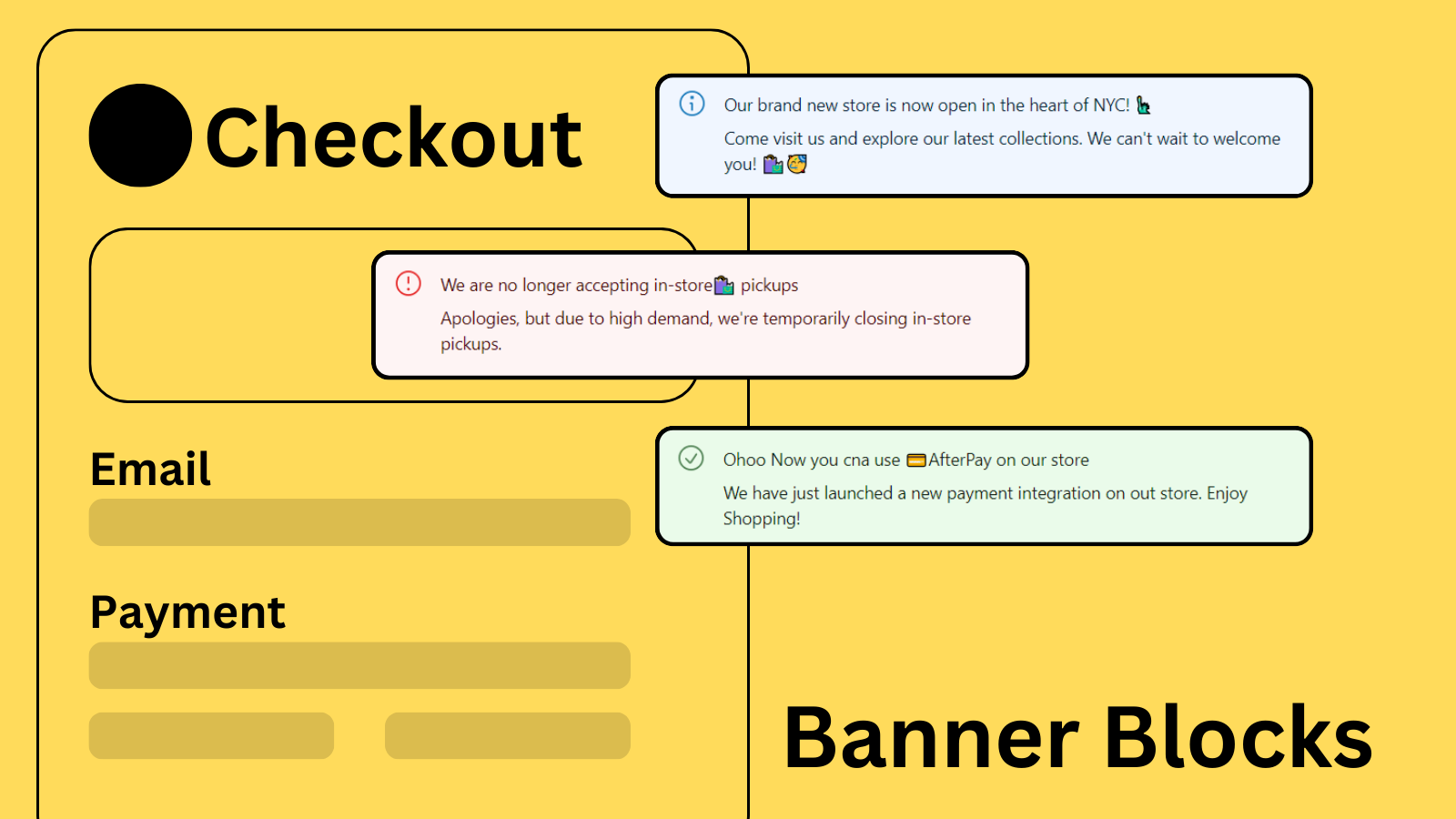 TSS Checkout Customization - Banner Blocks 