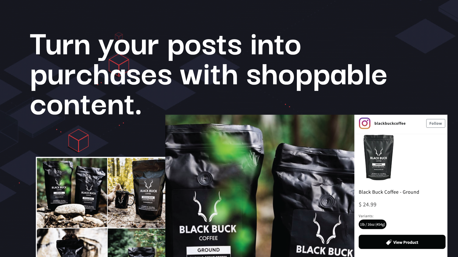 Turn posts into purchases with shoppable content