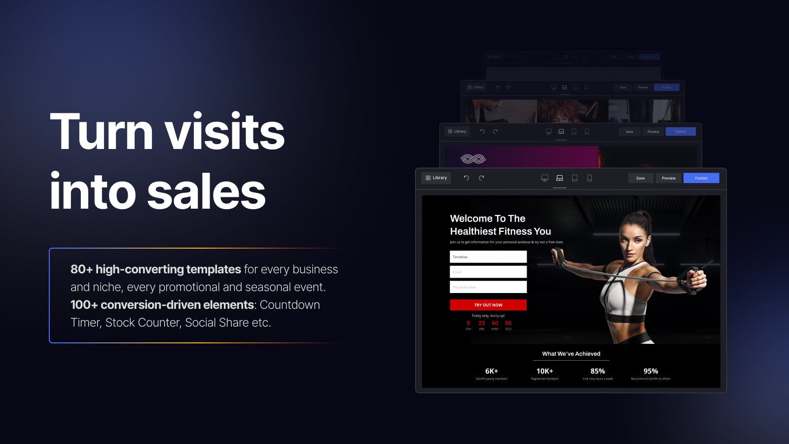 Turn visits into sales